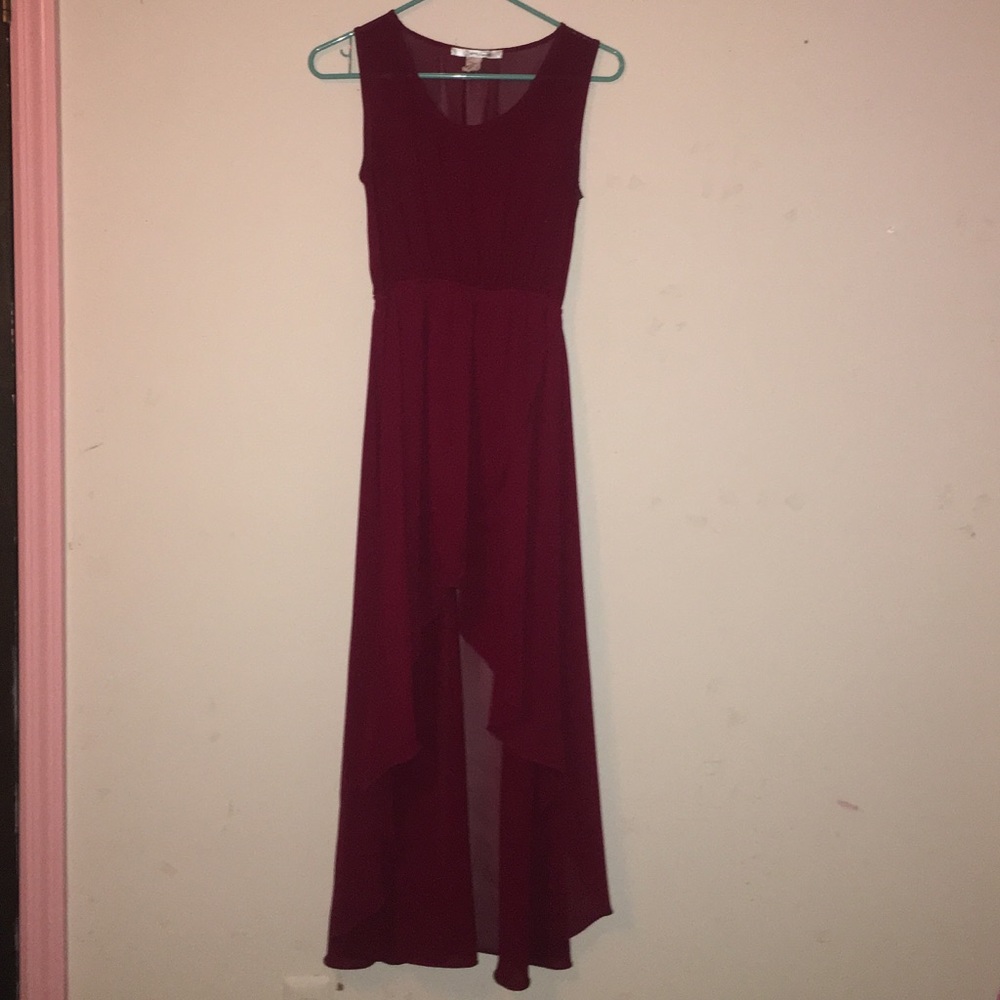 Maroon Sans Souci Dress